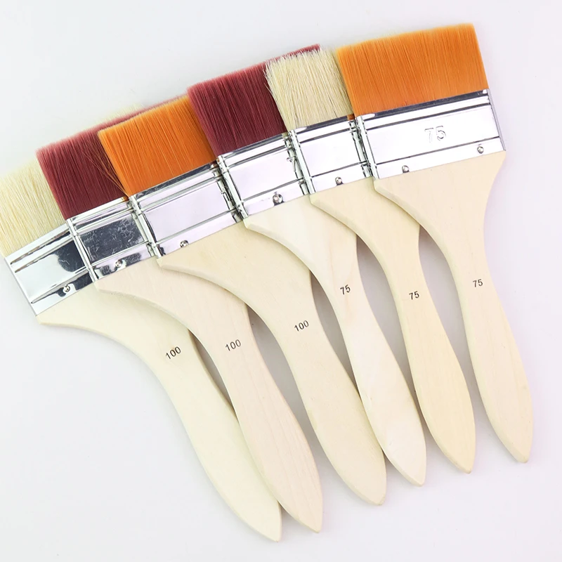 Pebeo Nylon/Bristle Scrubber/Board/Wall Brush 2/3pcs Gouache/Watercolor/Acrylic/Oil painting/Chinese Painting for Coloring | Канцтовары