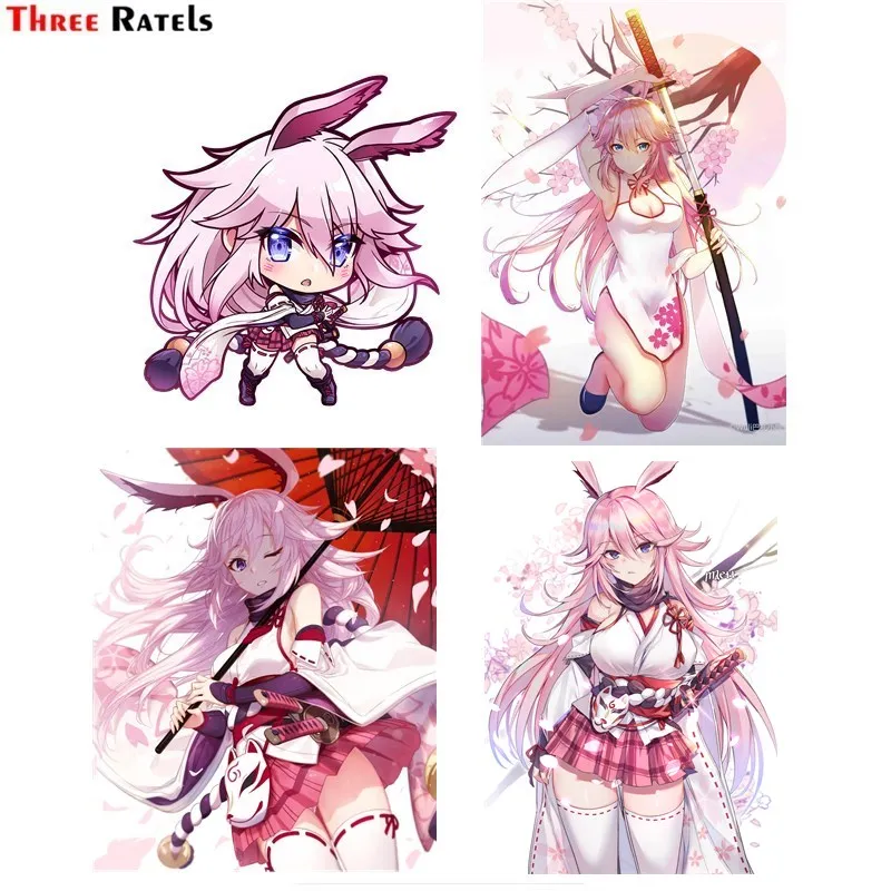 

Наклейка на лобовое стекло Three Ratels FC925 Yae Sakura Honkai Impact 3