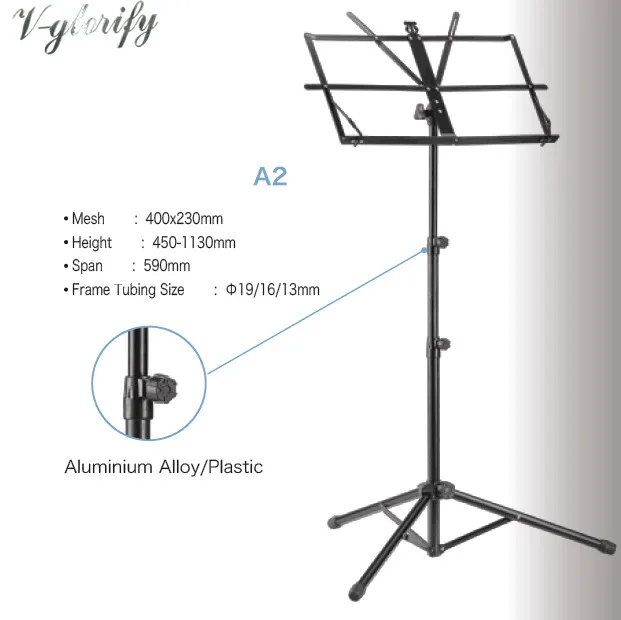 

Small Music Stand Holder Folding stand Foldable Guitar Accessories iron Metal stand