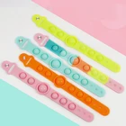 Цветной яркий пузырьковый браслет, антистресс, антистресс, силиконовая простая Затемняющая игрушка, меняющая цвет под солнцем