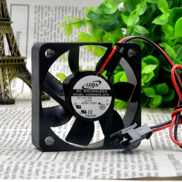 AD5024HX-D70 для Adda 5015 DC 24V 0.11A 5 мм 2-проводной преобразователь бесшумный охлаждающий