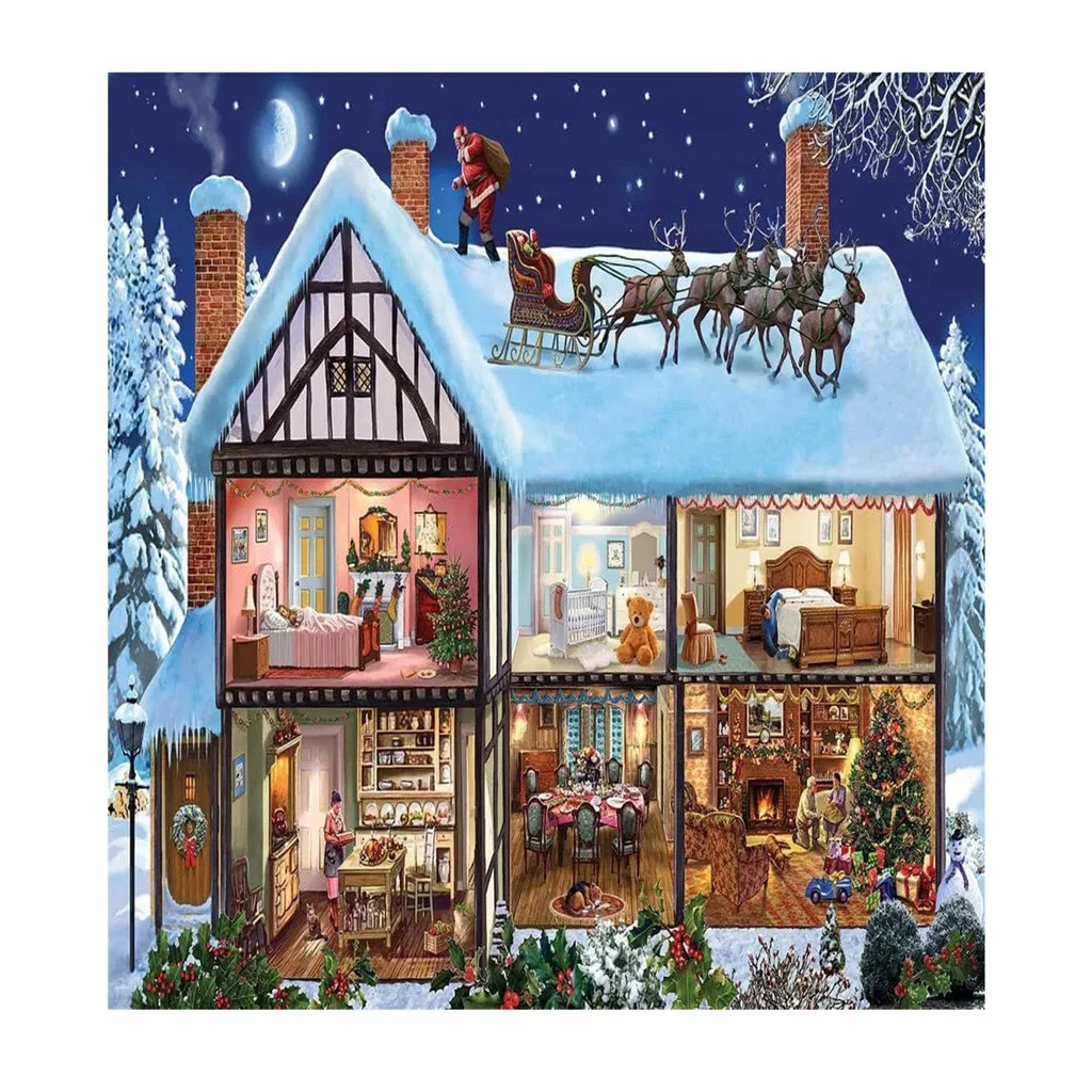 

1000 Pieces Jigsaw Puzzle Set Various Landscape Patterns Jigsaw Puzzle Educational Toy For Kids Classical Painting