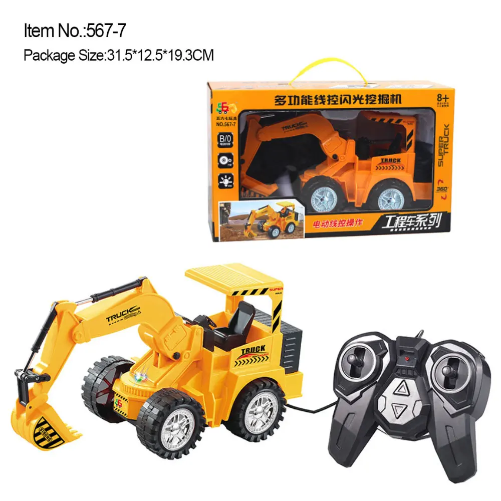 

Electric RC Engineering Cars Lights Music Kids Excavator, Bulldozers, Road Rollers, Log Grabs Toy Car for kid Christmas Gift