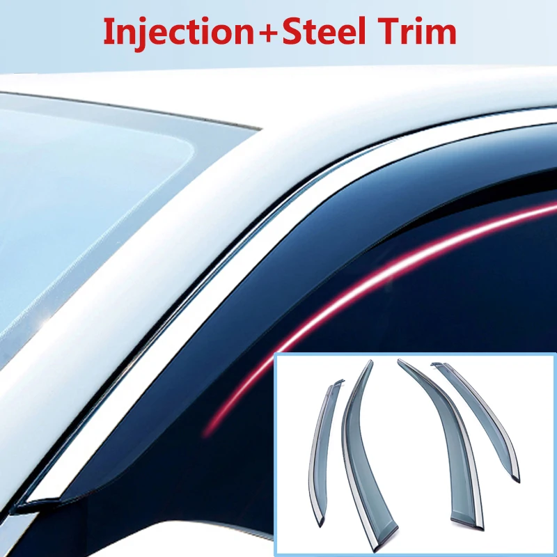 Для VOLVO 2015 2019 XC 90 автомобильный дефлектор оконный дверной козырек впрыск со