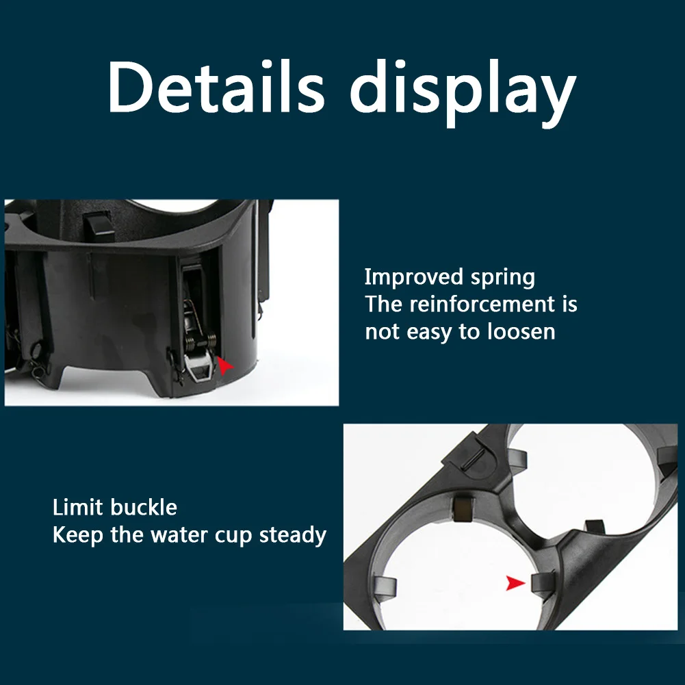 

2021 Car Front Center Console Water Cup Holder Insert Frame Center for Mercedes S Class W221 2006-2009 Replacement