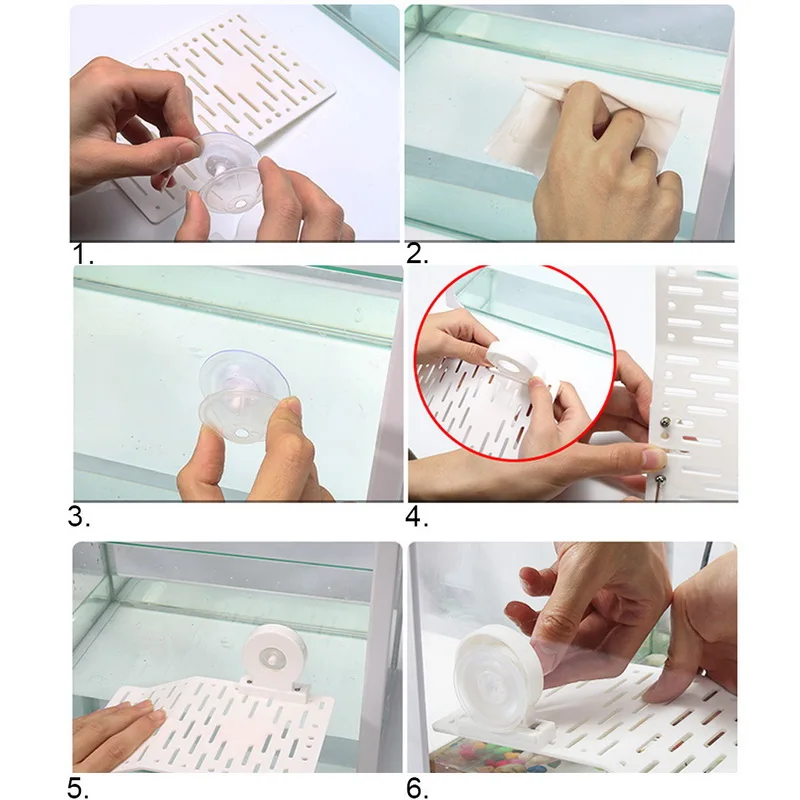 1 шт Пластиковые декорационные платформа гусеничный защита подняться полка