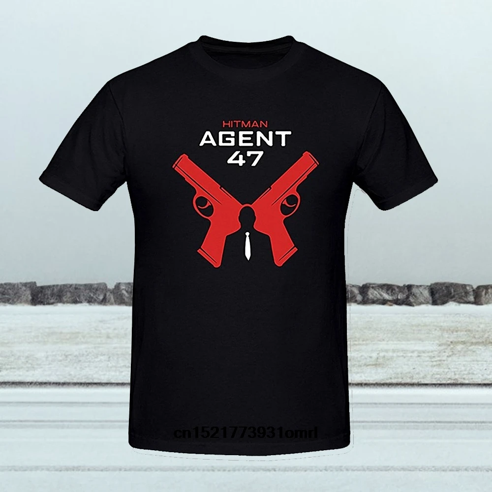 Мужская футболка The Gun Hitman Agent 47 модные летние топы с короткими рукавами S 3XL