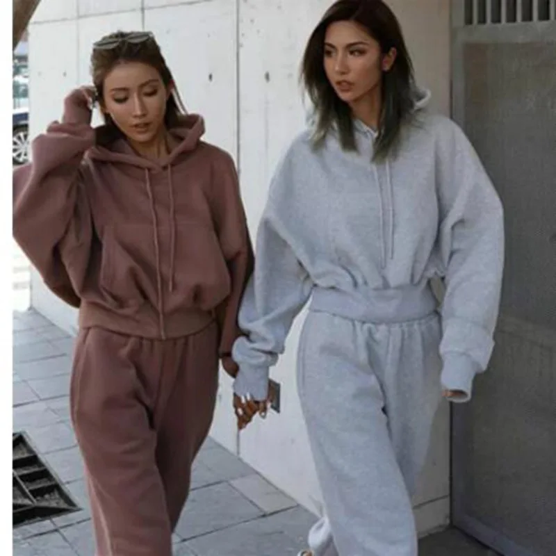 

2021 autumn/winter women's new casual hoodie coat sports suit women