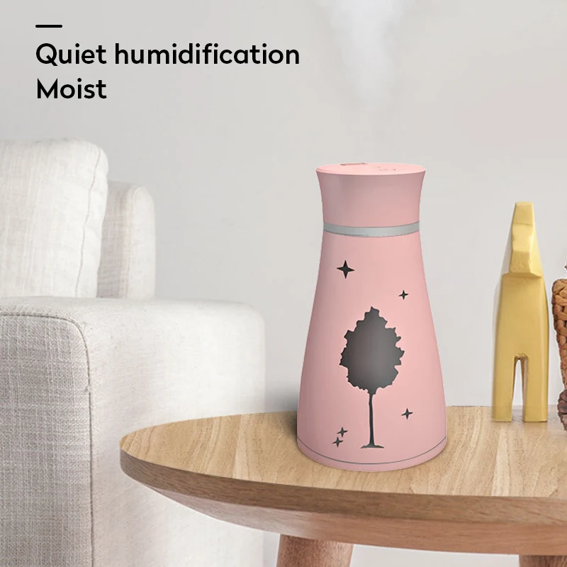 200 мл мини USB Ультразвуковой Арома диффузор увлажнитель воздуха тихий сон эфирное