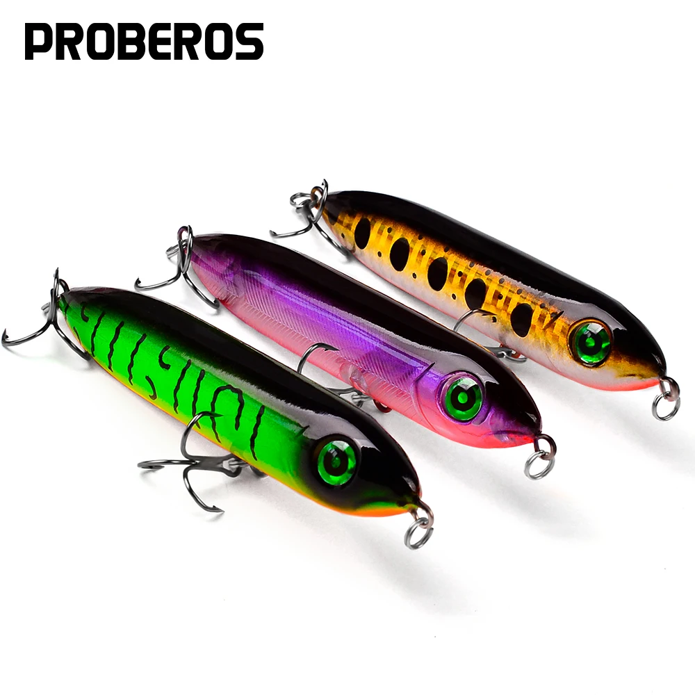 

PROBEROS 6PCS Noisy Pencil Lures 10cm-12g Floating Fishing Baits Long Casting Swimbaits Topwater Hard Wobblers Bass Isca Pesca