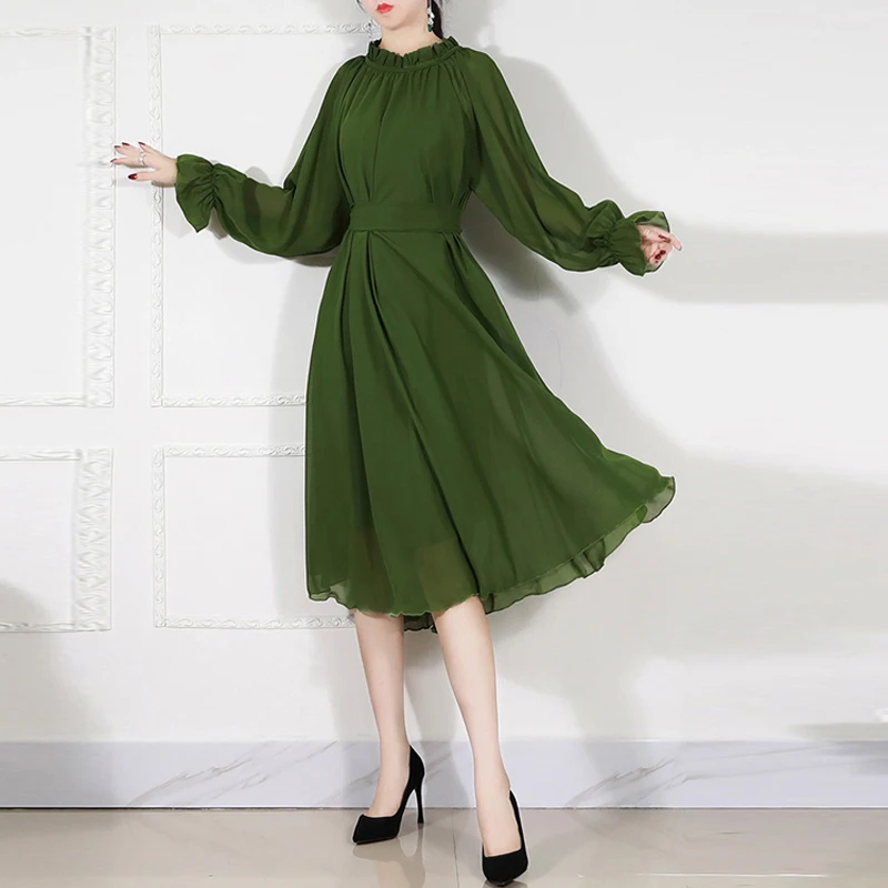 2020 Boho короткие платья для прогулок Женская одежда с длинным рукавом Богемия