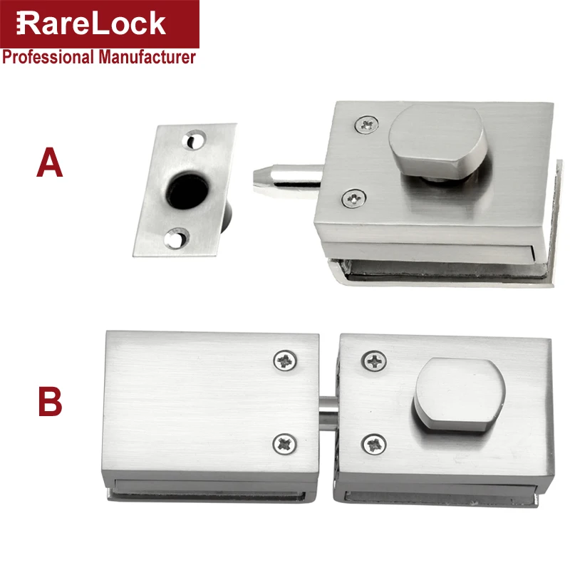 Rarelock стеклянная раздвижная дверь защелка замок для офиса отеля школы дома DIY аппаратные средства MMS489 ii