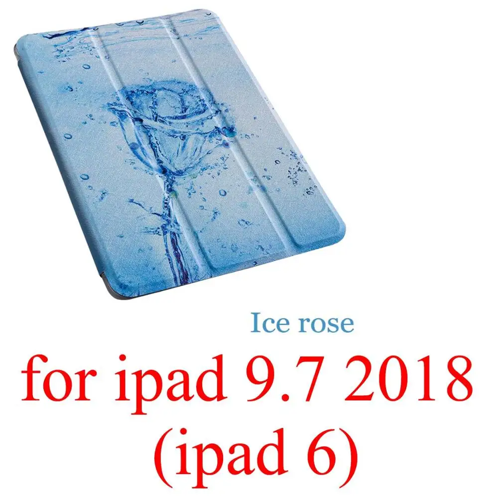 for ipad 9.7 2018 Чехол для планшета с мультипликационным принтом для Apple ipad 2 3 4 9,7 Pro Smart wake Sleep fundas fold Stand cardined cover capa bag для Air 1 2 - Цвет: for ipad 9.7 2018