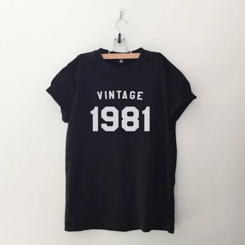 Женская Винтажная Футболка с принтом букв Повседневная хлопковая футболка в