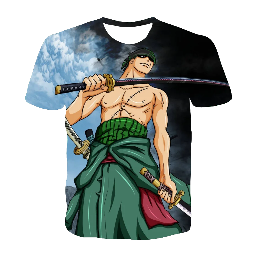 

One Piece boys T Shirt girls Children 3D Printed Cool Cartoon Anime Summer Casual Tops Luffy Costume Kids Streetwear Birthday