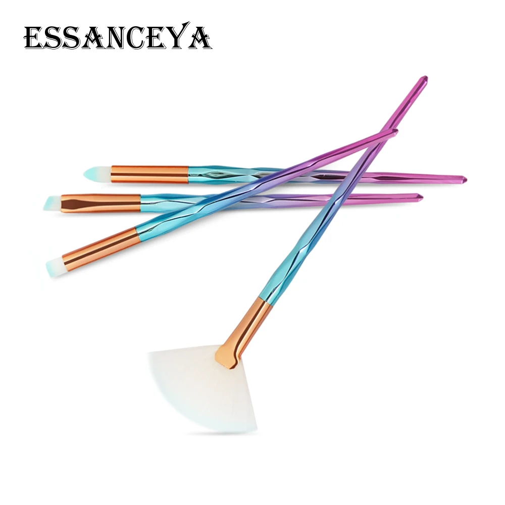 4B ESSANCEYA, 1 шт., рыбные алмазные кисти для макияжа, набор, основа для растушевки, сила теней, контур, консилер, румяна, косметика, красота, макияж - Handle Color: 4B