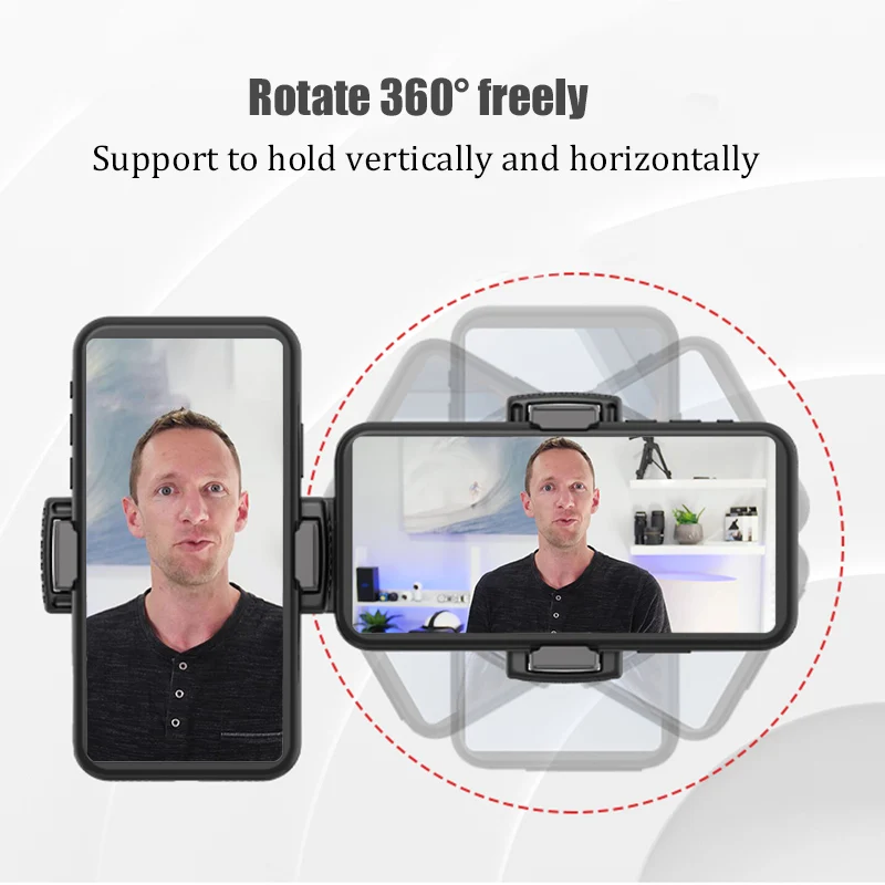 

Multiple Holders Universal for Mobile Phone iPad Tablet 360 Degree Rotate with Tube Clips Mount Floor Desktop Tripod
