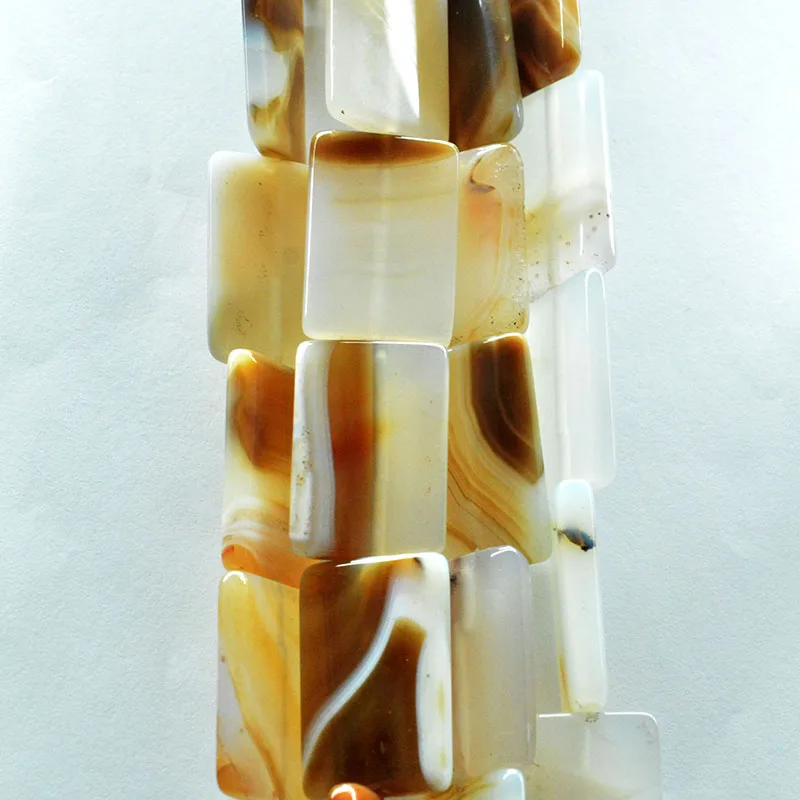 Ассорти из агата натуральный прямоугольник Круглый полная нить исцеляющий