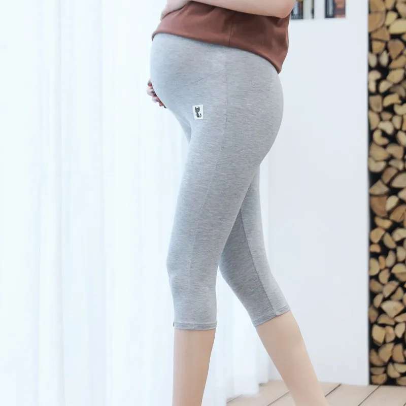 

Summer Trousers Maternity Pants Pregnant Clothing Short Pregnancy Cartoon cat Goods women Clothes overalls Plus Size 4XL 23
