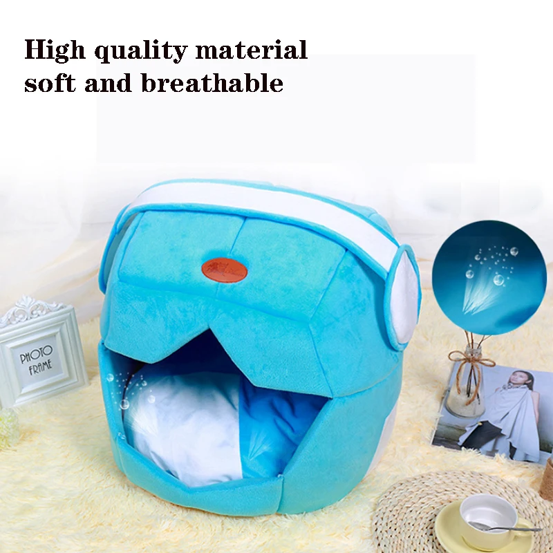2 в 1 пространства Кепки кошка пещера кровать Складной Съемный Кошкин дом