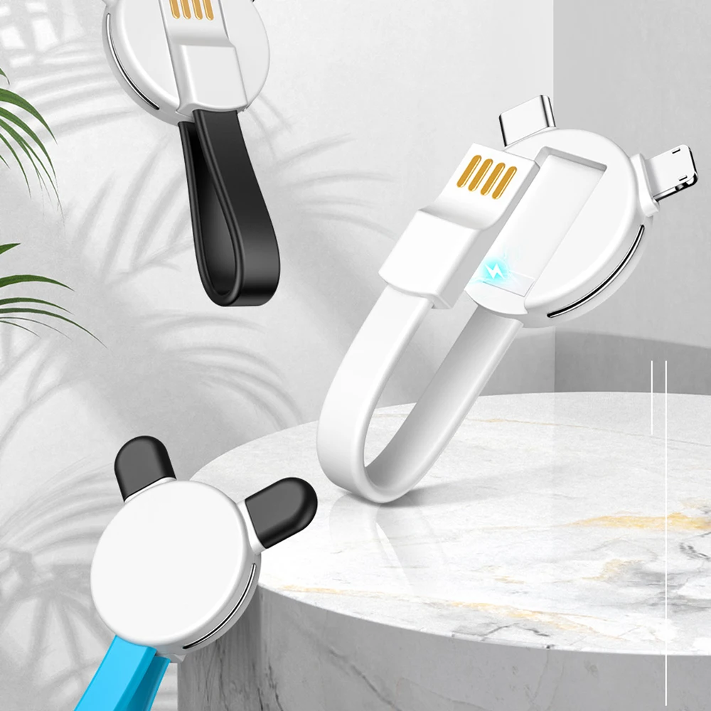 Moucit Новый 3 в 1 Micro Usb Tyep C кабель Шнур для iphone зарядное устройство Зарядка данных