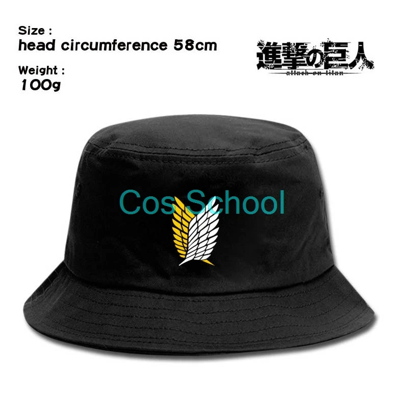 Cos School Attack on Titan cosplay Sunhat Levi Ackerman уличная Кепка для отдыха Scout Regiment шапки шляпа