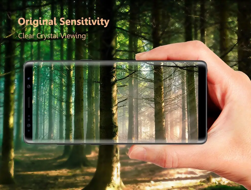 Защитное стекло Samsung galaxy note 9 8 изогнутое 3D 5D HD 9H ударопрочное Олеофобное
