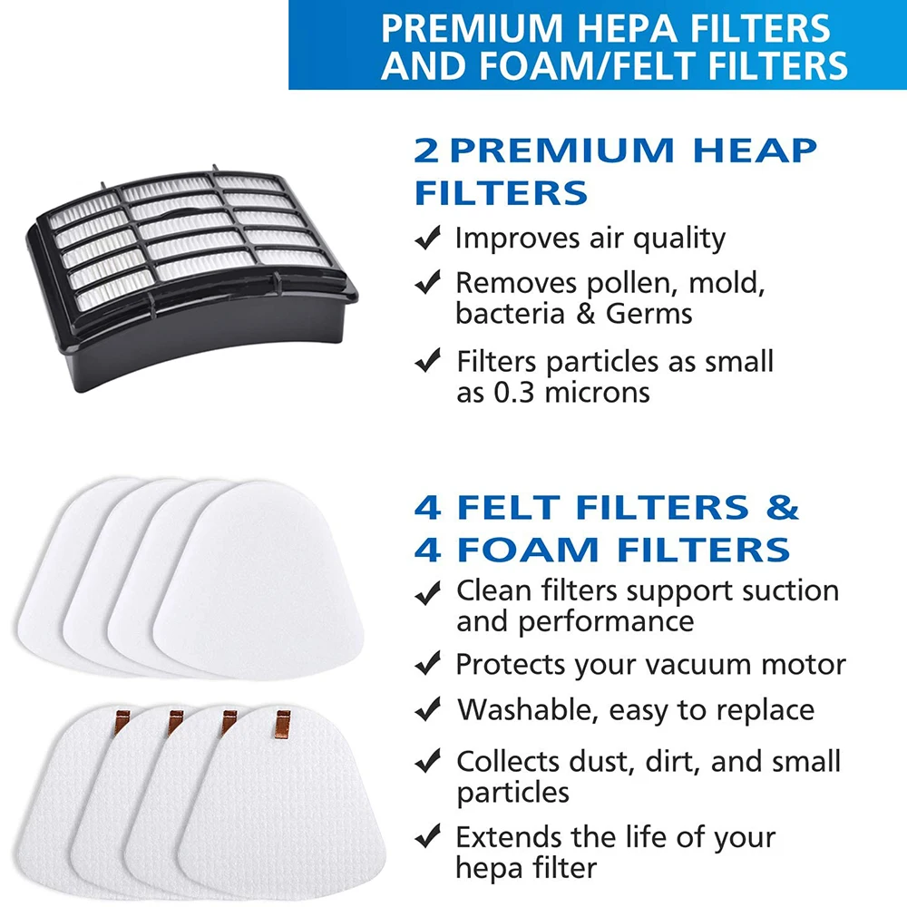 

3pcs/set Vacuum Filters Replacement Set For Shark Navigator Lift-Away Vacuum Replacement Accessories Vacuum Cleaner Filter