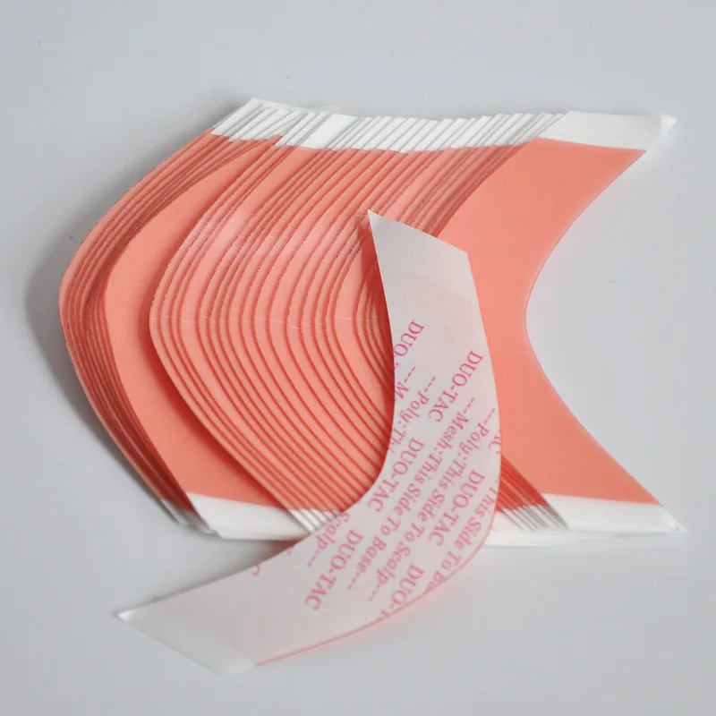 

36pcs/lot V Shape Red Wig Adhesive Tape Hair Extension Double Side Tape For Lace Wig/Toupee