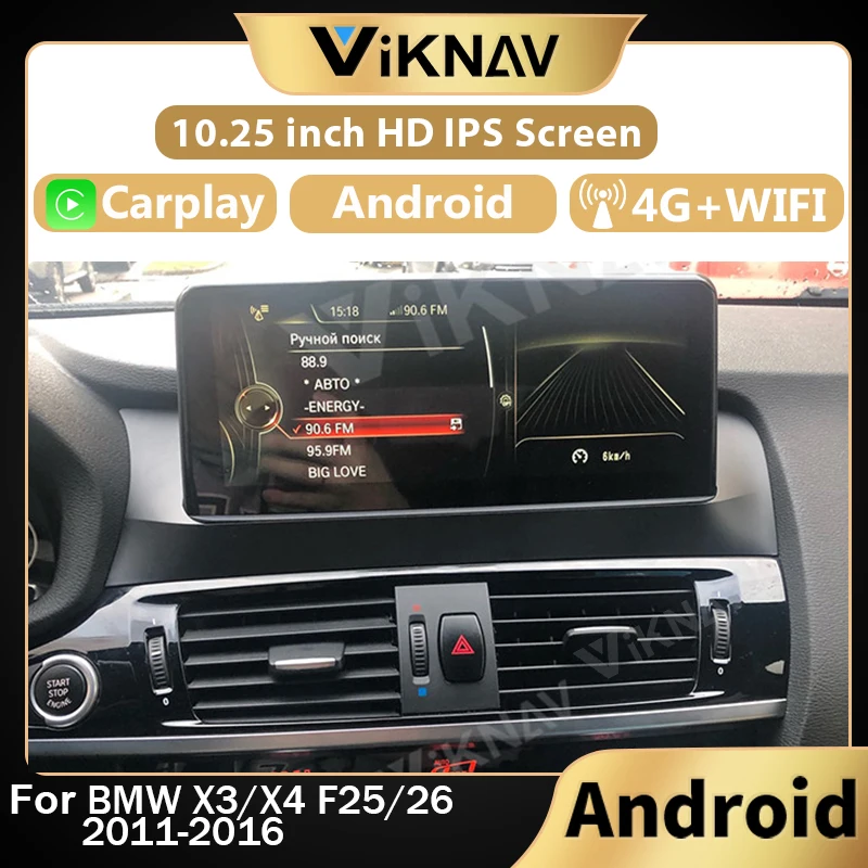 

Автомобильный радиоприемник на Android для BMW X3/X4 F25/26 2011-2016, автомобильный сенсорный экран, GPS-навигация, стерео рекордер, мультимедийный плеер, головное устройство