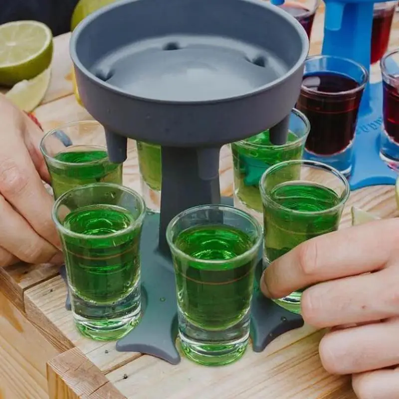 

6 Shot Glass Dispenser Holder Carrier Party Gifts Drinking Games Shot Glasses Get The Party Started Caddy Liquor Dispenser