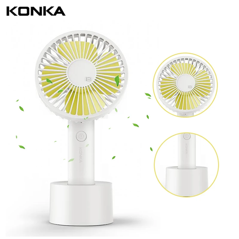 KONKA мини usb вентилятор Портативный ручной Перезаряжаемые встроенный Батарея 1500