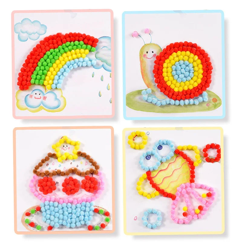 8 мм-30 мм разные размеры смешанные цвета помпоны меховые поделки сделай сам