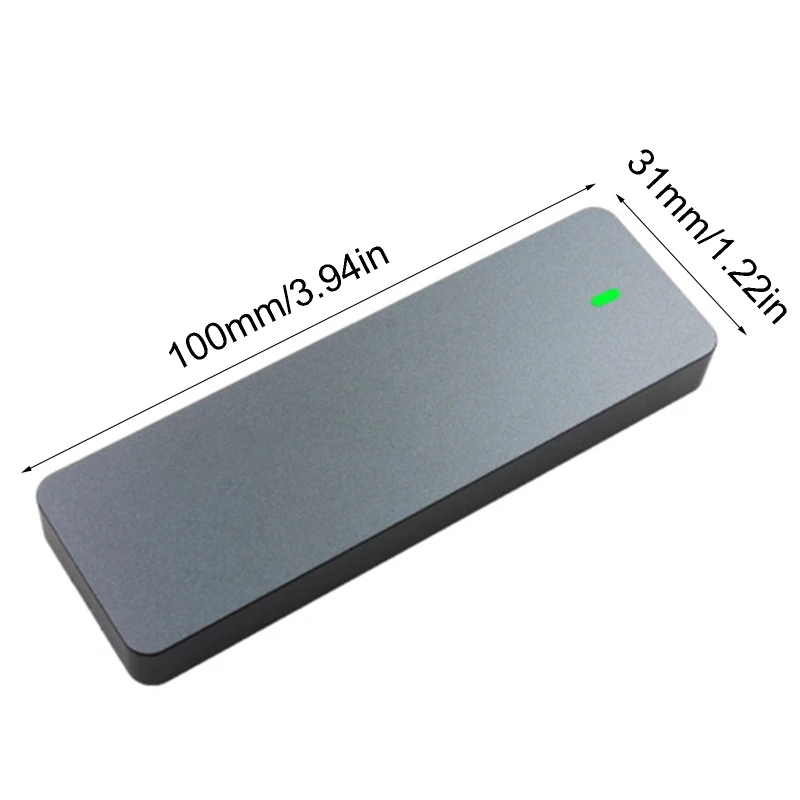 

G32B M.2 NVME Aluminium Alloy to TypeC USB3.1 Gen2 Mobile HDD Box Solid State Drive Shell with RTL9210 Main Control Support UASP