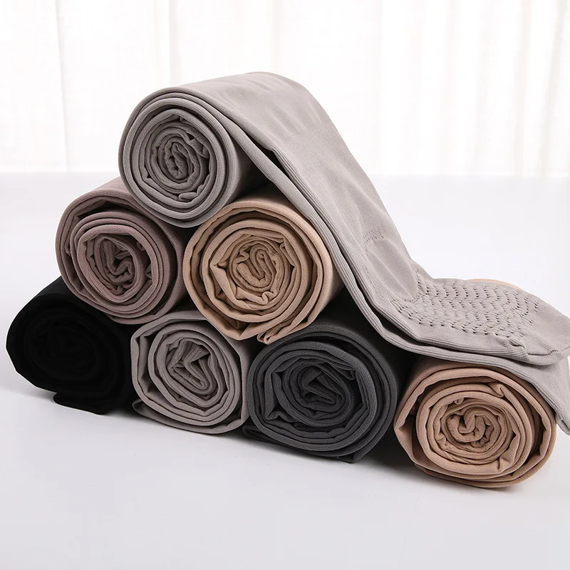 

2021 Autumn winter new style close abdomen to carry buttock tights dress lady large size thin show leg socks