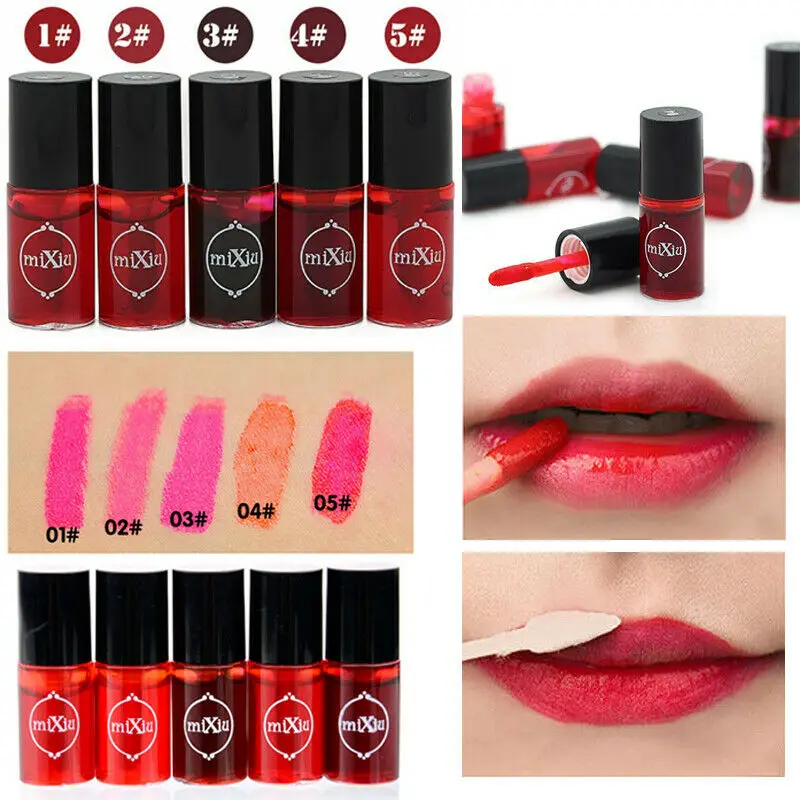 

5 Colors Lip Gloss Waterproof Long Lasting Multifunction Tint Dyeing Liquid Lipstick Blusher Korea Style Lips Cosmetics