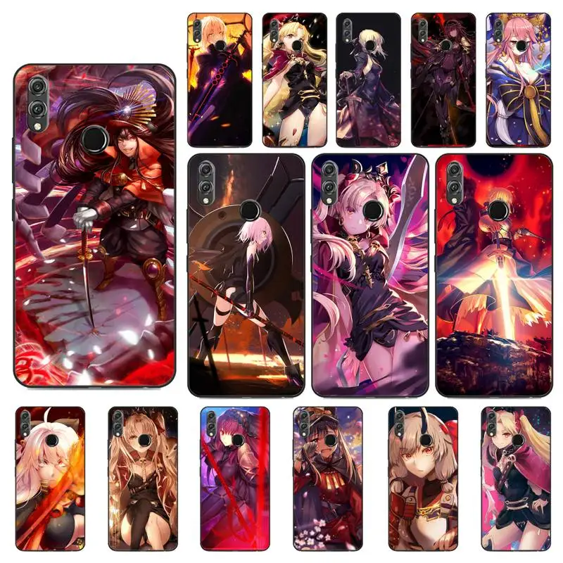 

YNDFCNB Japanese Anime Fate Phone Case For Huawei Honor 8 8S 8X 8A 9 9X 10 20 Lite 7C 7A 10i 20i