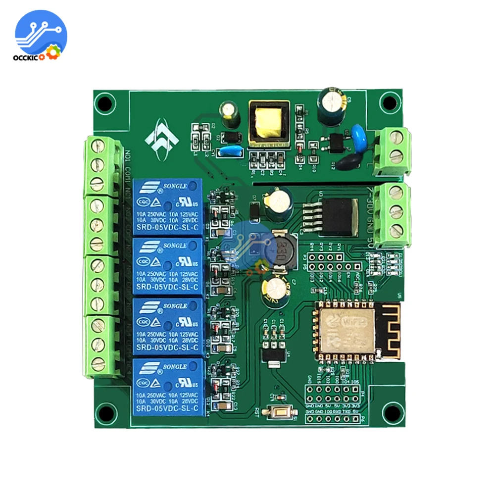 5V/8 80V источника питания ESP8266 WI FI двойной 2/4 канальный релейный модуль ESP 12F Совет по