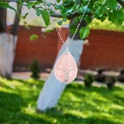 Ожерелье с подвеской из натурального камня Древо жизни