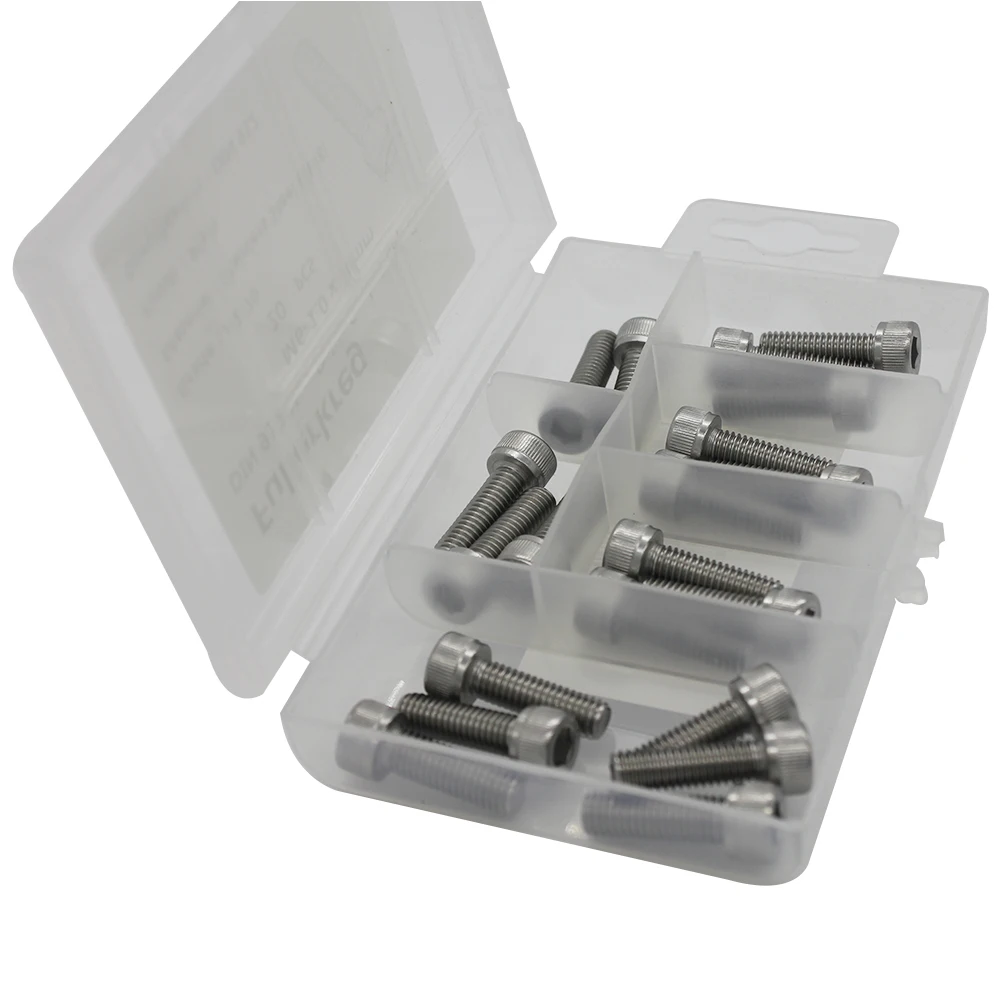 M3 A2 Stainless Steel Bolt DIN912 Hexagon Hex Socket Head Cap Allen Screw