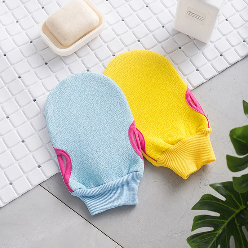 

1Pc Shower Spa Exfoliator Two-sided Bath Glove Soft Body Cleaning Scrub Mitt Rub Dead Skin Removal Magic Peeling Glove