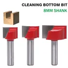 1 шт. 8 мм хвостовик чистящее дно гравировальное долото твердосплавный фрезерный станок Деревообрабатывающие инструменты ЧПУ фреза Концевая фреза для дерева