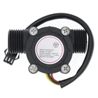 Датчик расхода воды 12 дюйма, 1-30 лмин, датчик температуры для турбинного расходомера Arduino, измерительный прибор для измерения температуры