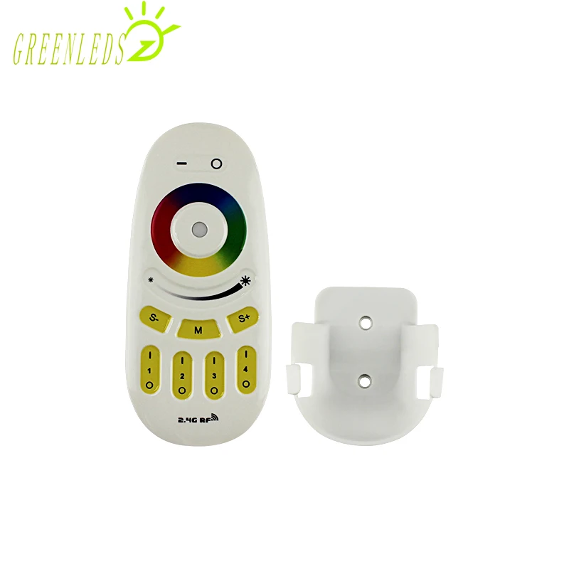 

LED RGBW Color Wireless Controller 2.4G 4Zone 12A Touch Remote LED Controller JM-T2.4G-04 with High Quality 3 Years Warranties