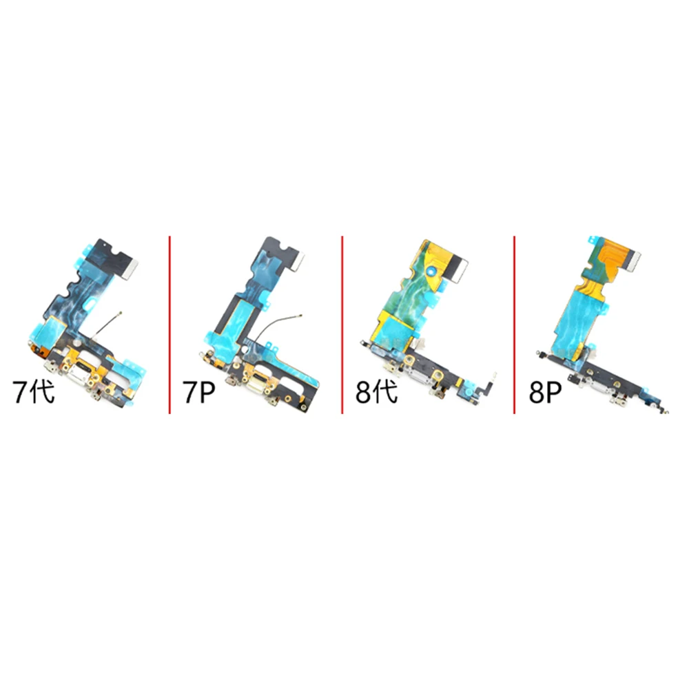

charging flex For iPhone 7 7P 8 8 plus Charger Charging port Dock USB Connector Data Flex Cable Headphone Jack Flex Ribbon