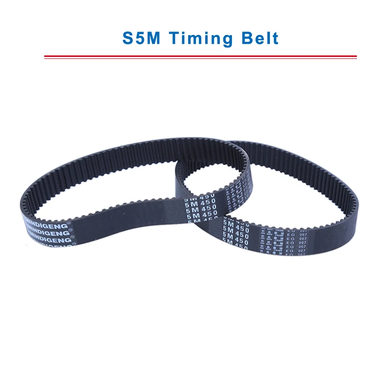 

S5M Timing Belt with circular teeth 5M-410/415/420/425/435/440/445/450 belt width 15/20/25mm teeth pitch 5mm