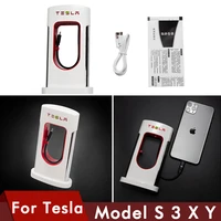 heenvn new car mobile charger for tesla model 3 2021 model y s x mobile power phone smartphone super charger accessories model3