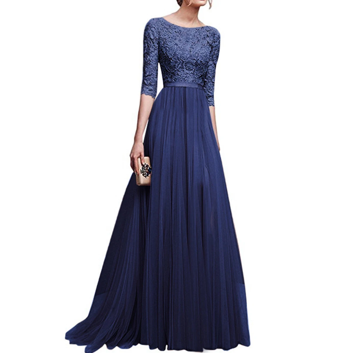 Women Cocktail Party Dresses Chiffon Prom Casual Summer Backless Sexy Long Dress Slim Elegant Ladies Female Bodycon - Цвет: Blue
