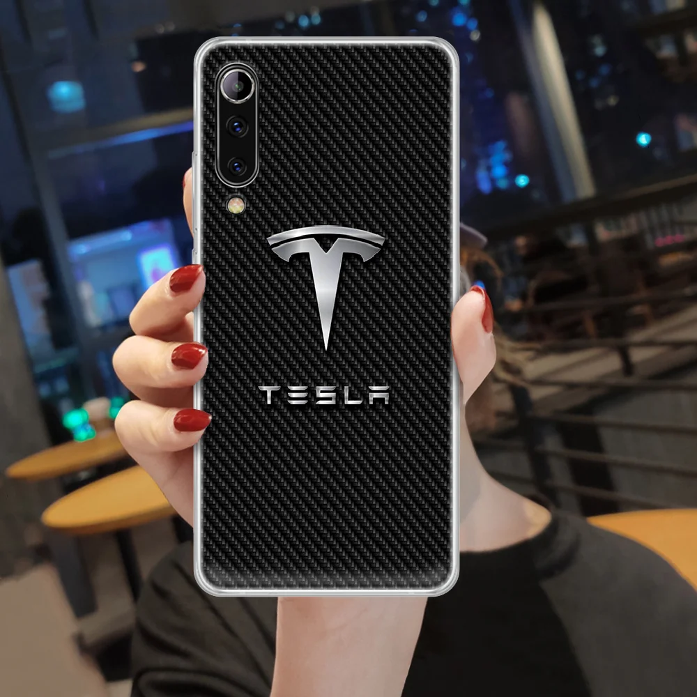 

Tesla luxury sport car Phone Case cover For XIAOMI redmi note K 4 5 6 7 8 9 10 20 30 3 A X Pro ultra transparent shell tpu