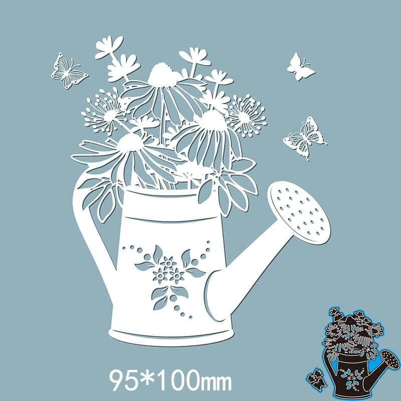 Metal Dies Flower water Bottle for 2020 New Stencils DIY Scrapbooking Paper Cards Craft Making Decoration 95*100mm | Дом и сад